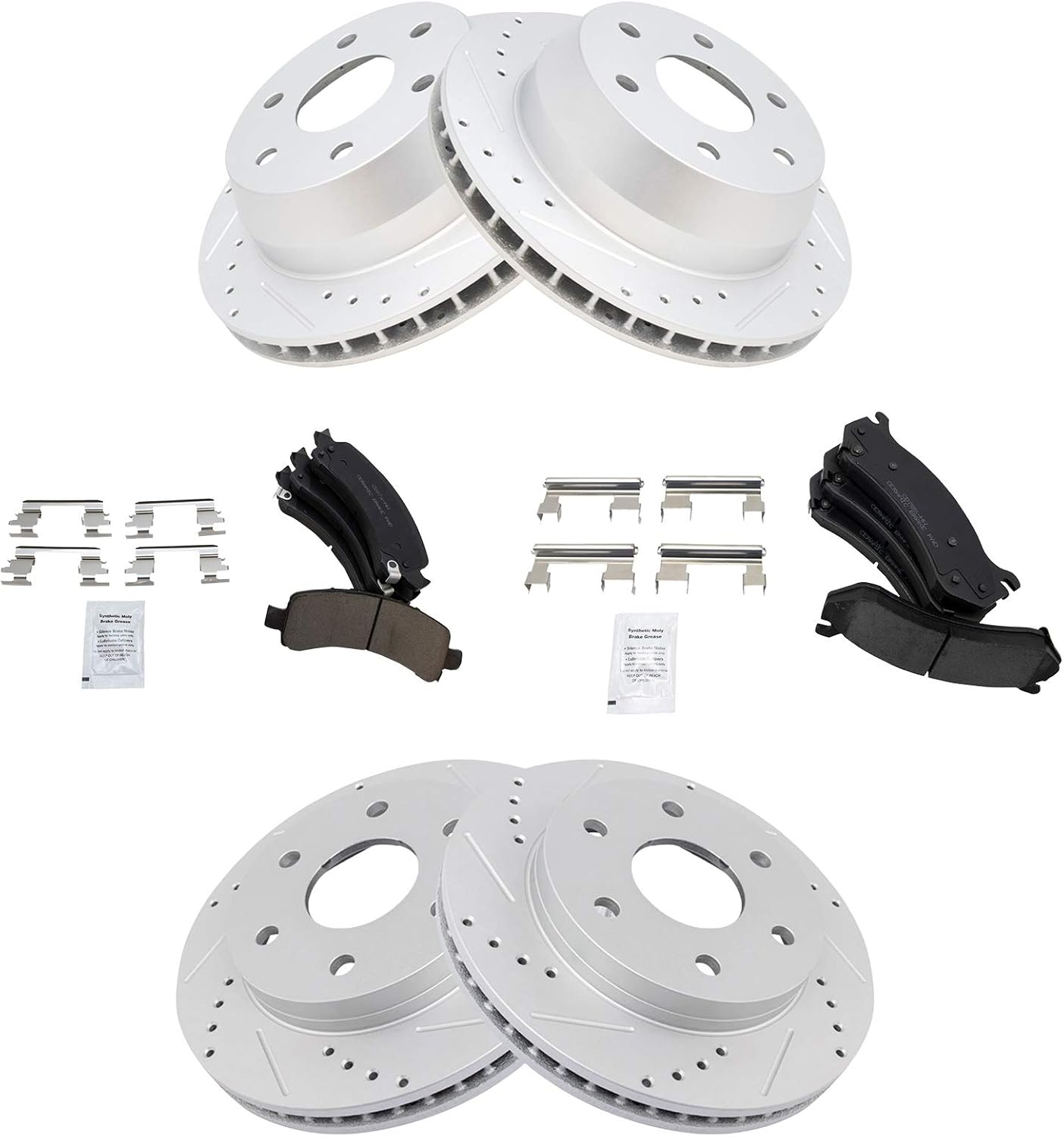 Premium Brake Pad & Rotor Kit for 02-06 Avalanche & More