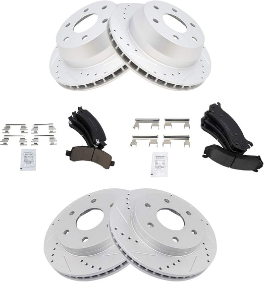 Premium Brake Pad & Rotor Kit for 02-06 Avalanche & More
