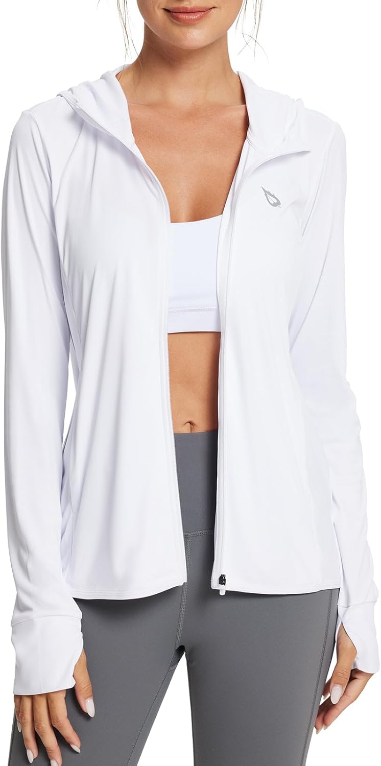 Baleaf Women's Sun Protection Jacket Hoodie for Outdoor Activities