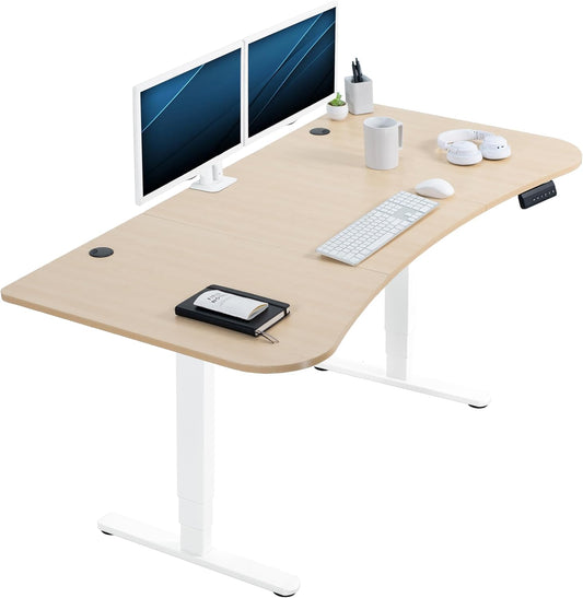 VIVO Electric Dual Motor Standing Desk with Memory Height Adjustment