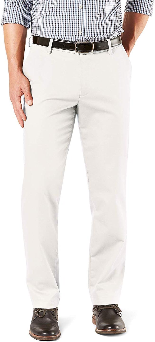 DOCKERS Men's Straight Fit Lux Cotton Stretch Khaki Pant Review