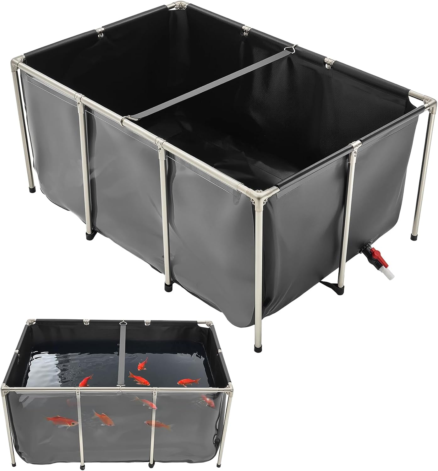 VEVOR Canvas Fish Pond for Koi and Goldfish Breeding, 270 Gal