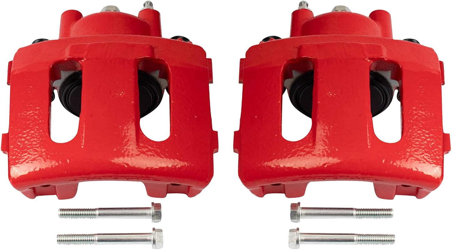 TRQ Front Performance Brake Caliper Set for Jeep Models 1990-2006