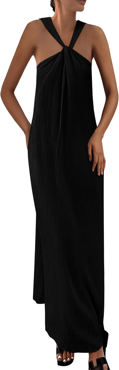 PRETTYGARDEN Womens Casual Long Summer Dresses with Pockets