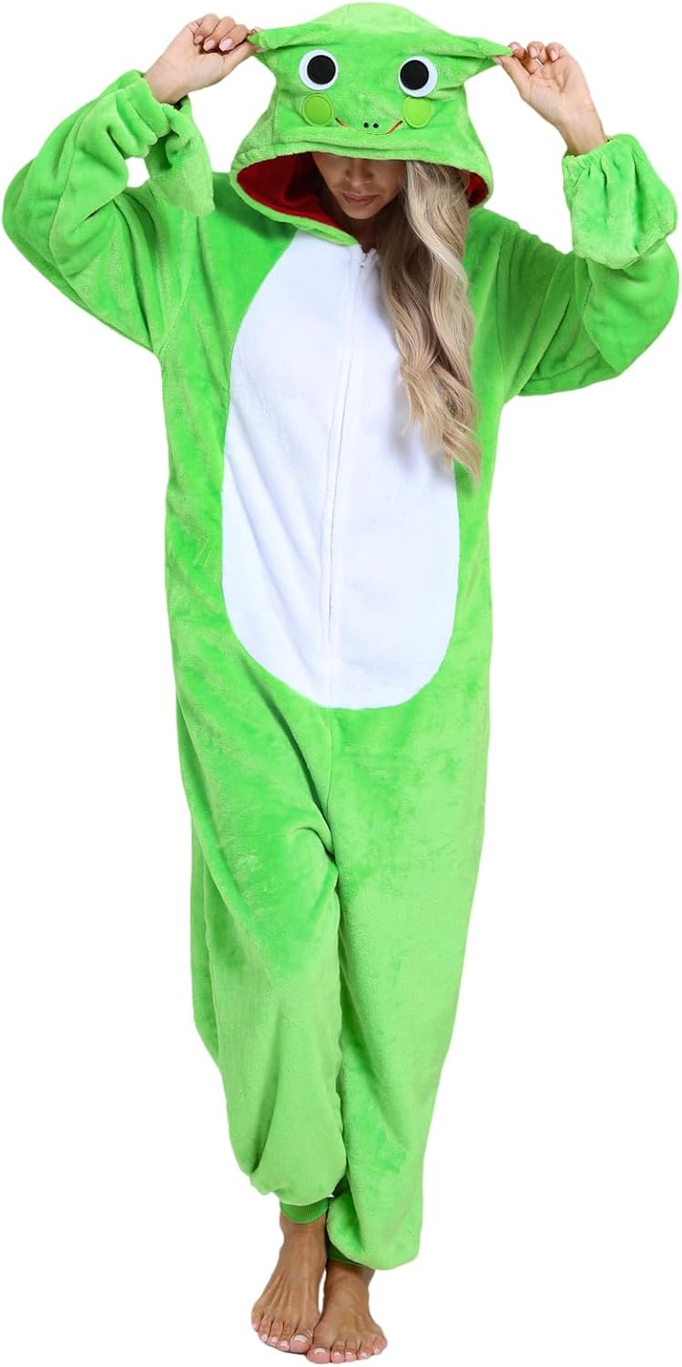 Adult Onesie Pajamas Animal Costume for Halloween and Cosplay