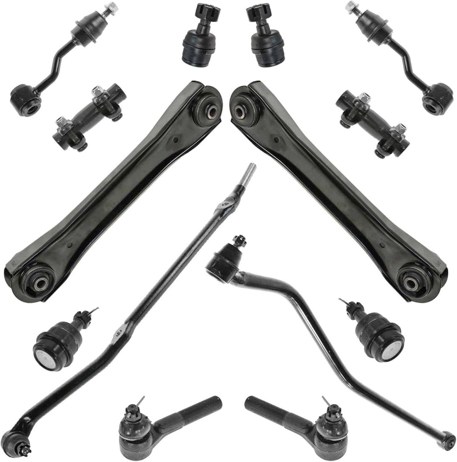 TRQ Front Steering & Suspension Kit for 1996-1998 Jeep Grand Cherokee