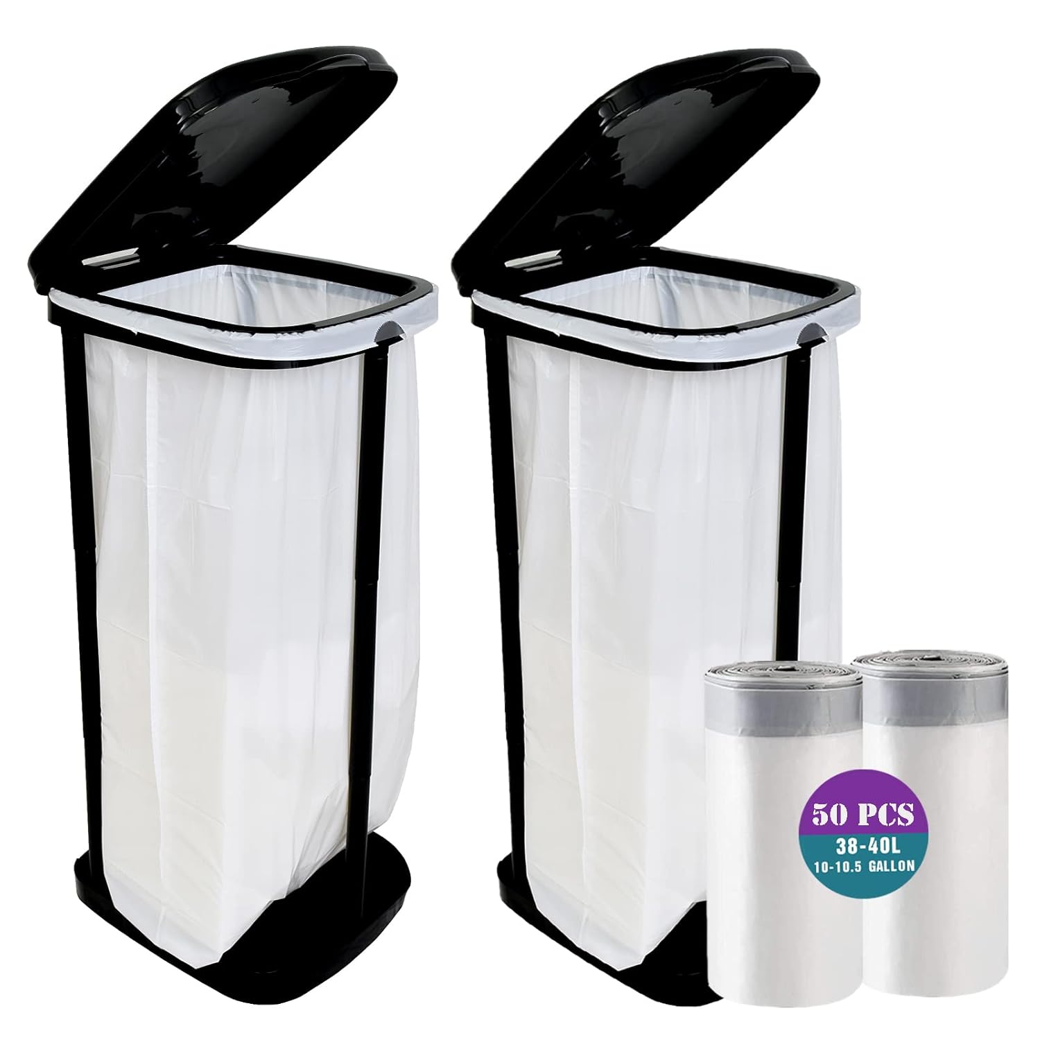 Portable Trash Bag Holder for Indoor and Outdoor Use