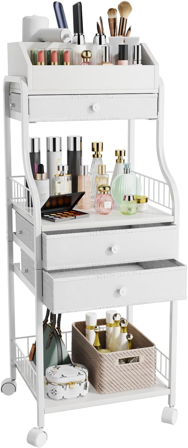 HapiRm Floor Makeup Organizer Storage for Skincare and Cosmetics