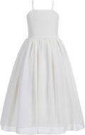 Criss Cross Chiffon Flower Girl Dress - Yoryu Chiffon Elegance