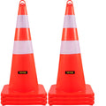 28in Traffic Cones 6-Pack - High-Visibility PVC Safety Cones