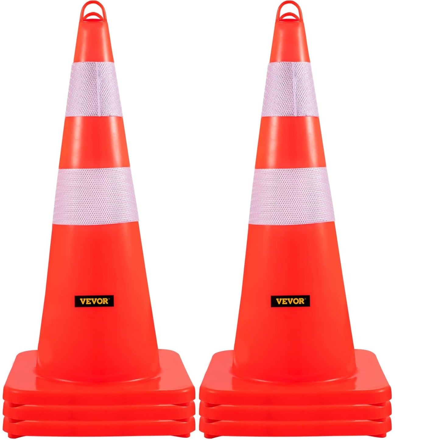 VEVOR 28in Traffic Cones with Reflective Collars for Safety