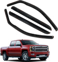 In Channel Rain Guards for 2014-2019 Silverado/Sierra Crew Cab - Vent