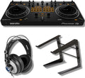 Pioneer DDJ-REV1 DJ Controller Bundle - Battle-Style 2-Deck