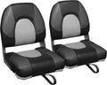 Leader Accessories Elite Low/High Back Folding Fishing Boat Seats