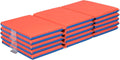 Foldaway Nap Mat 3-Fold 2in Rest Mat Blue/Red 5-Pack - Compact