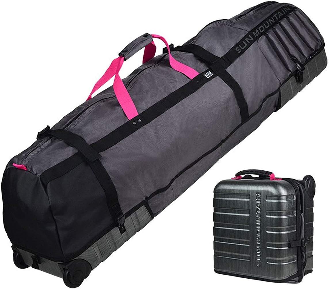 Sun Mountain Golf Travel Cover with Stylish Grey/Pink Design
