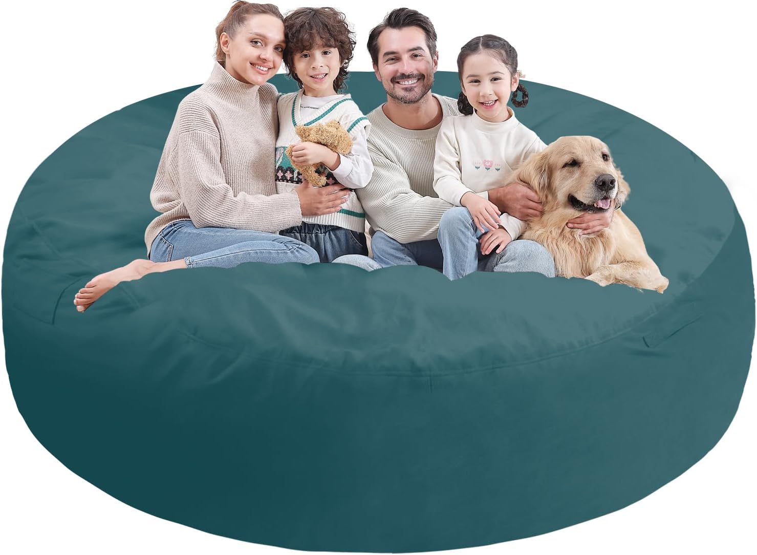 7FT Bean Bag Chair with Memory Foam for Ultimate Comfort