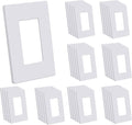 CML Screwless Wall Plates 40 Pack 1-Gang Decorator Switch Covers