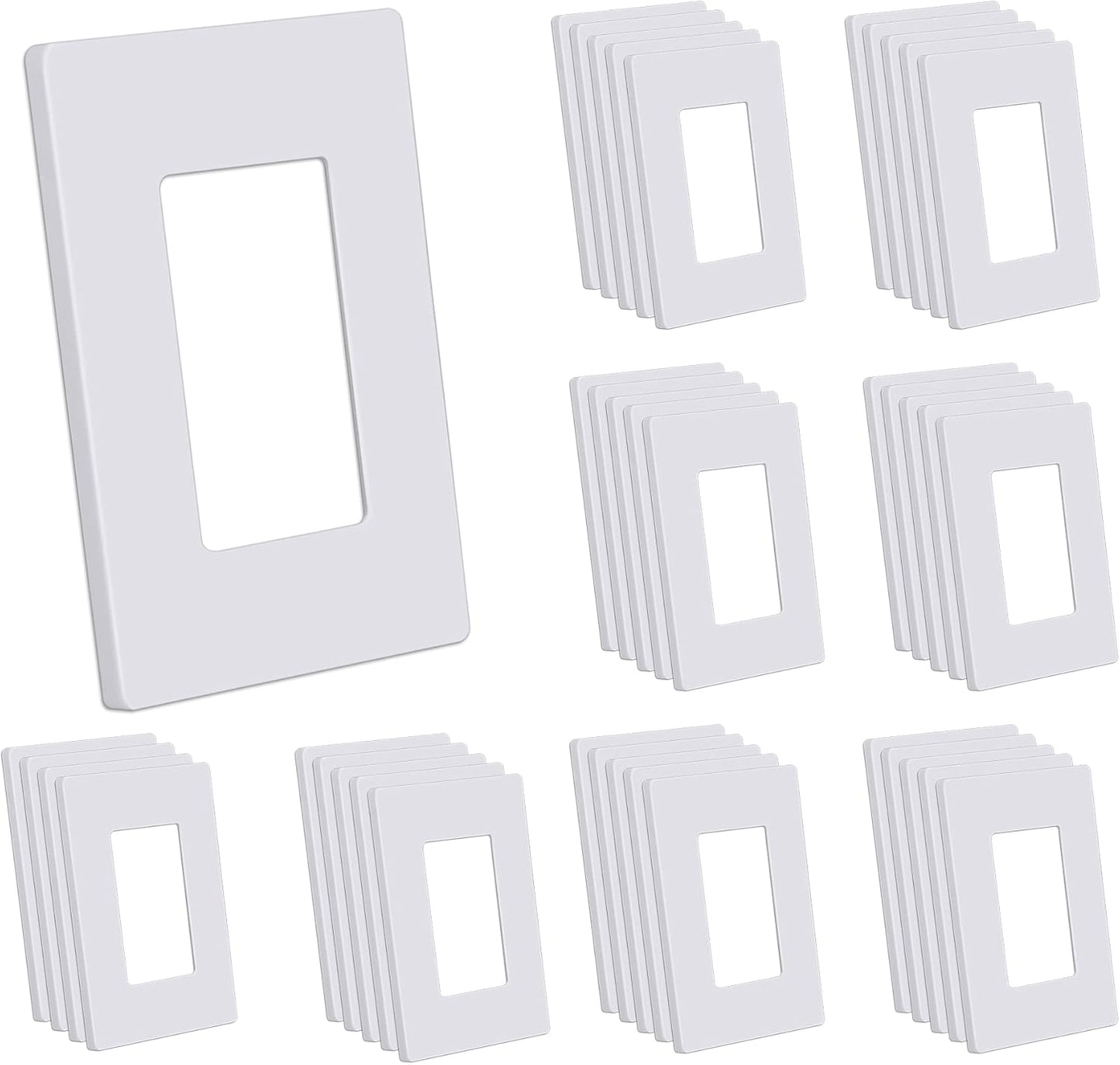 CML Screwless Wall Plates 40 Pack for Modern Interior Design