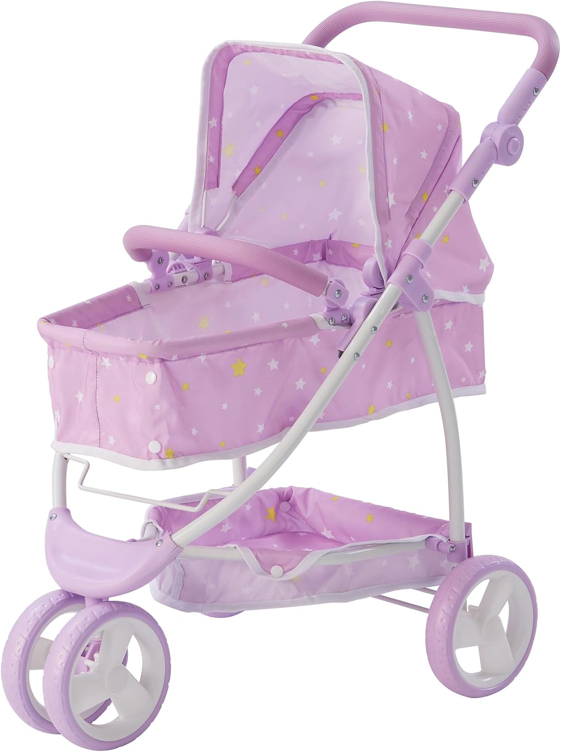 Olivia's Little World Baby Doll Stroller for Kids - Purple