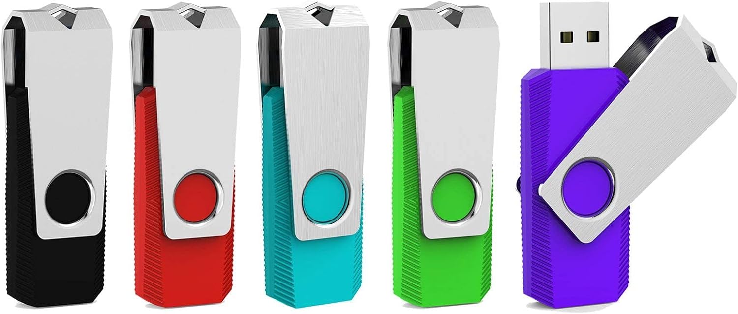 High-Speed 64GB USB 3.0 Flash Drive 5-Pack