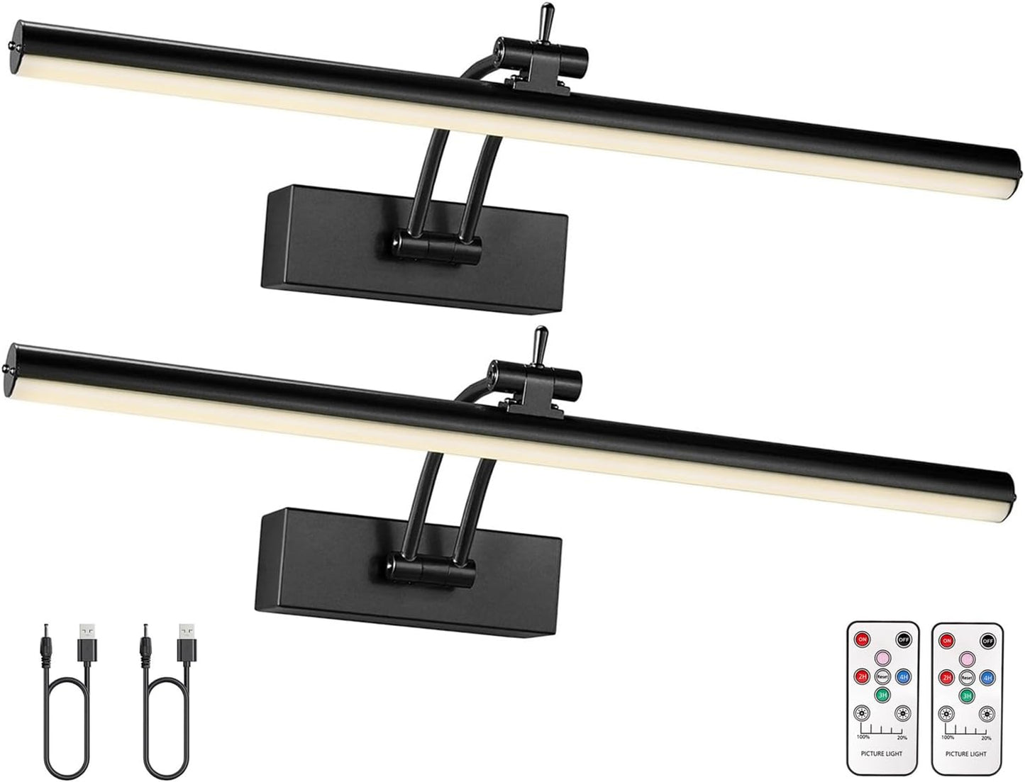 16 Inch Wireless Picture Light for Art with Remote Control