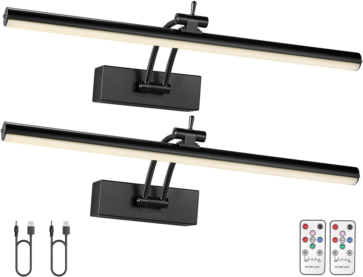 16 Inch Wireless Picture Light for Art with Remote Control
