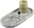 Koville African Natural Marble Tray, 12in x 6in Vanity Tray - Durable
