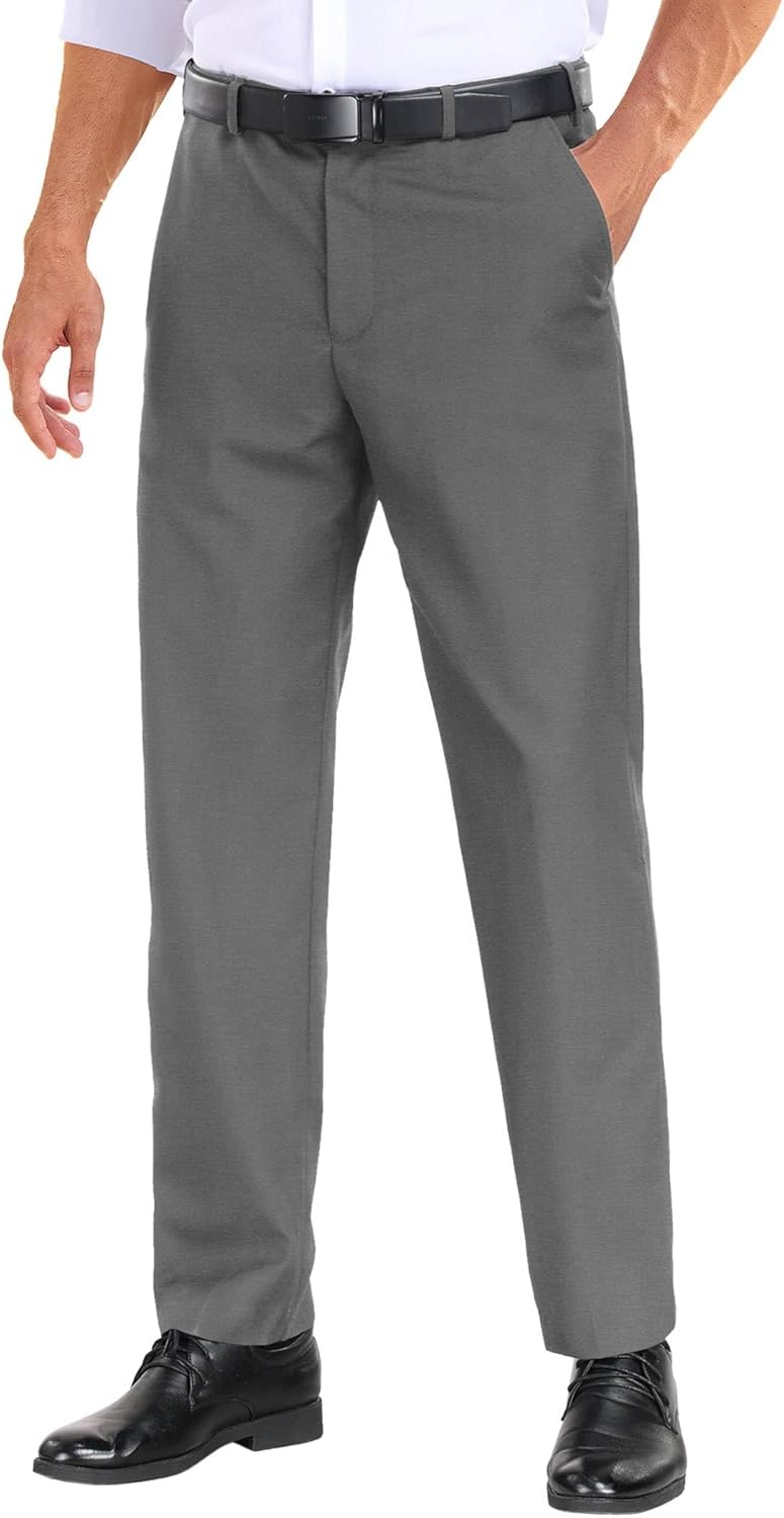 COOFANDY Mens Dress Pants with Expandable Waist for Comfort