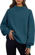 Trendy Queen Womens Oversized Sweatshirts Turtleneck (Style 7Z5J)