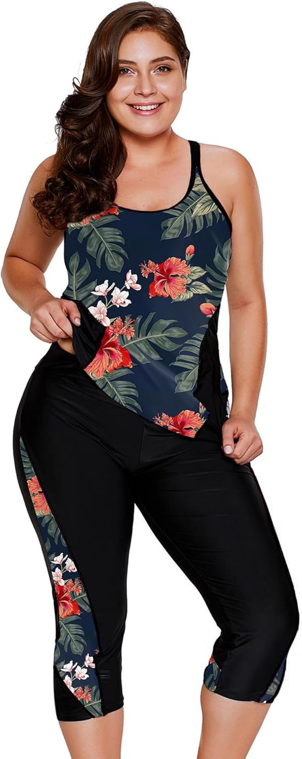 LALAGEN Womens Plus Size Swimsuits for Modest Summer Fun