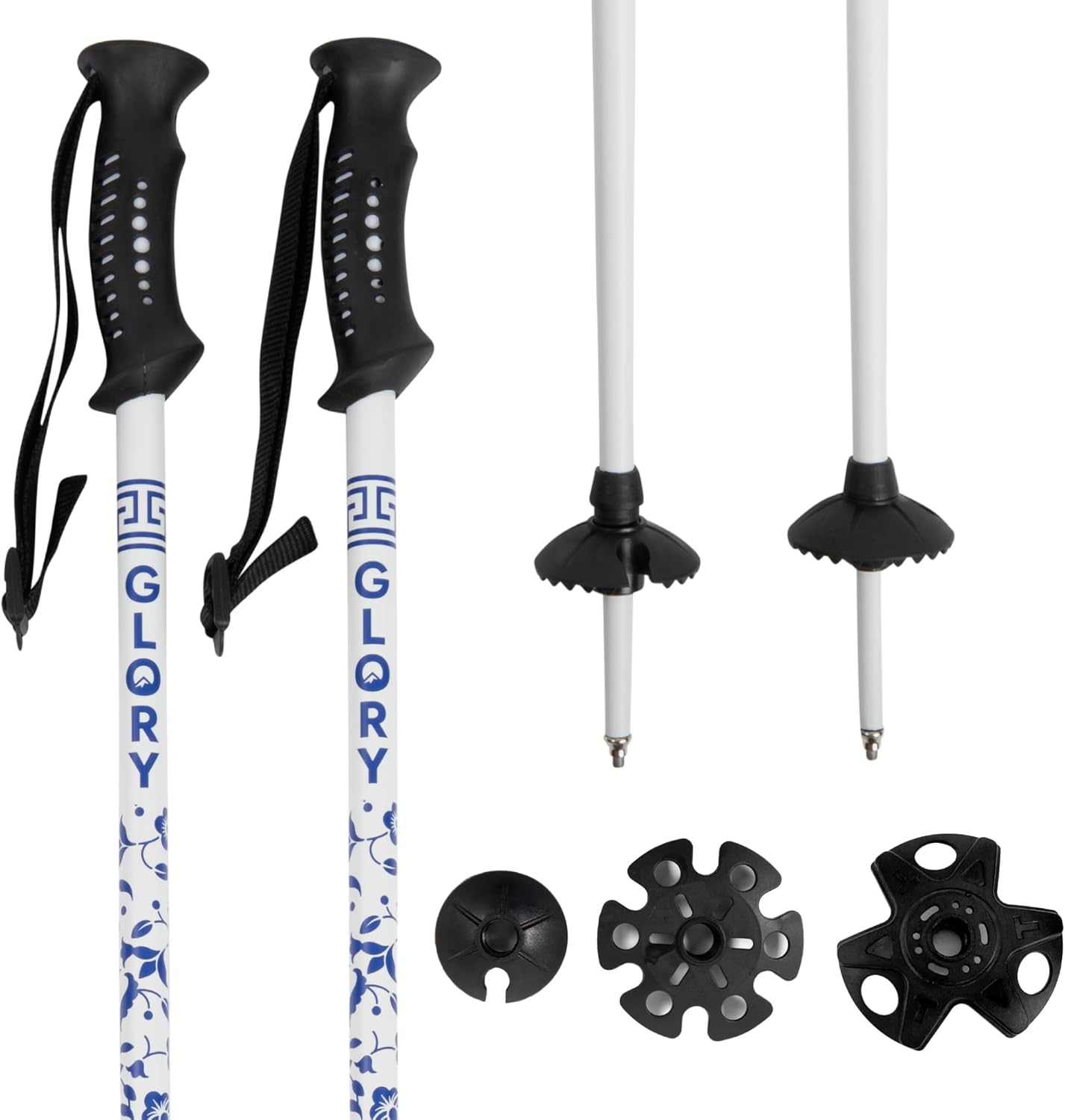 Glory Ski Poles - Durable Downhill Aluminum - Men & Women