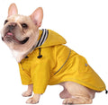Yellow Dog Raincoat Poncho Medium - Double Layer Waterproof Zip Hood