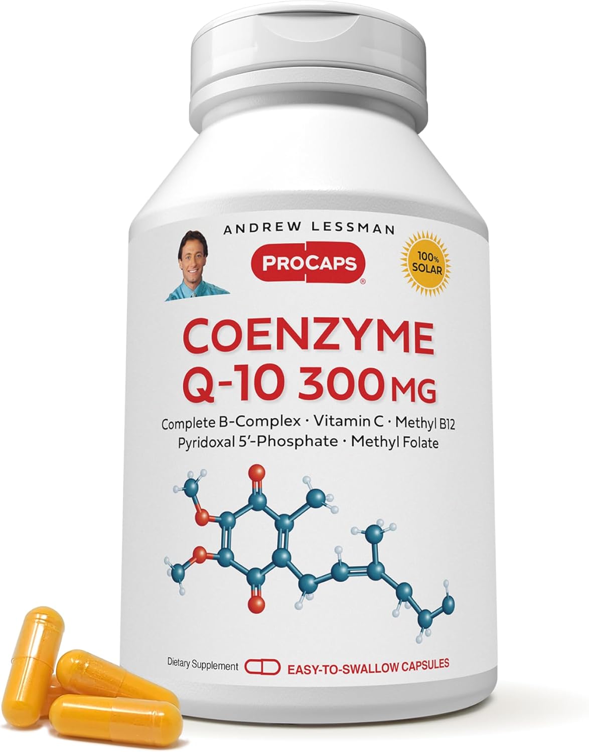 Coenzyme Q-10 300 mg Capsules for Energy and Organ Health