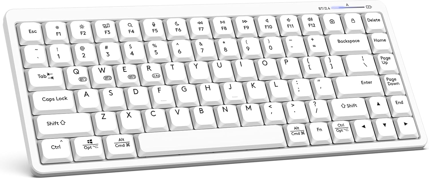EDJO Dual Mode Wireless Keyboard: Slim & Ergonomic