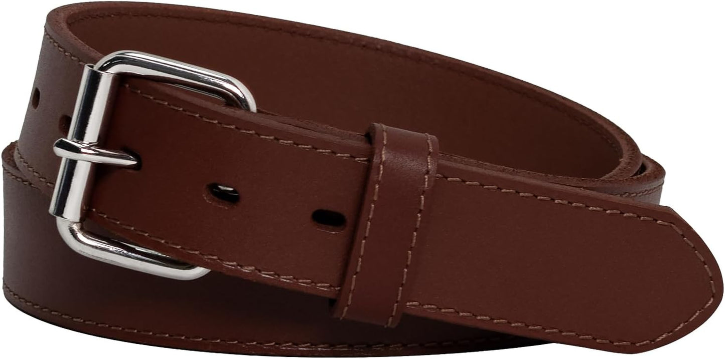 Concealed Carry Leather Gun Belt for Heavy Duty EDC Use