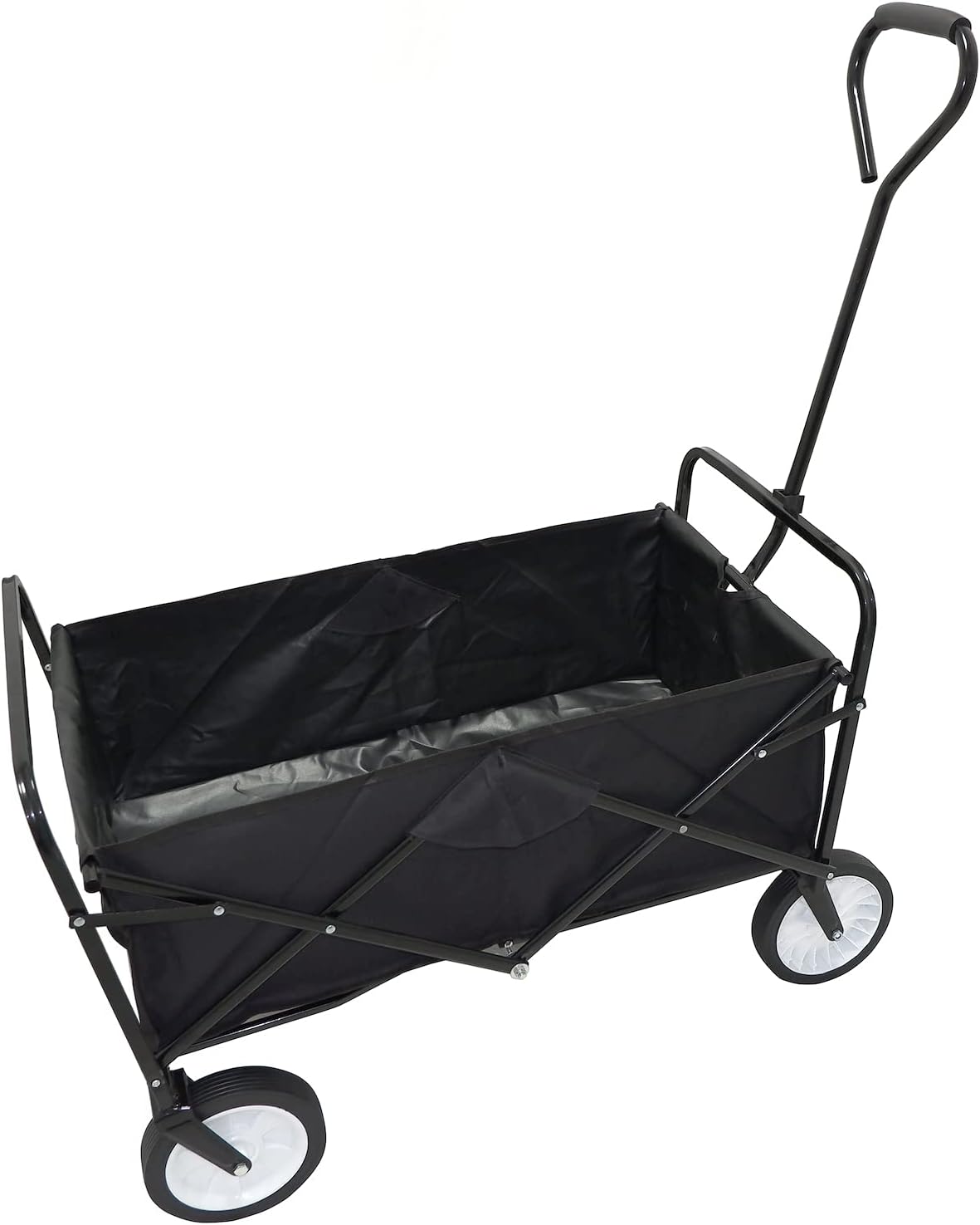 HTTMT Black Folding Wagon Cart - Portable Utility Wonder!