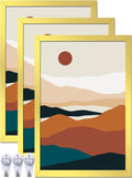 Gold 16x24 Picture Frame Set of 3 for Collage and Decor