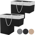 Stair Basket for Stairs with Handle - 16in Step Storage, 2 Pack