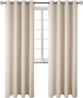 Blackout Curtains 46 x 84 in Champagne - Set of 2 Panels for Bedrooms