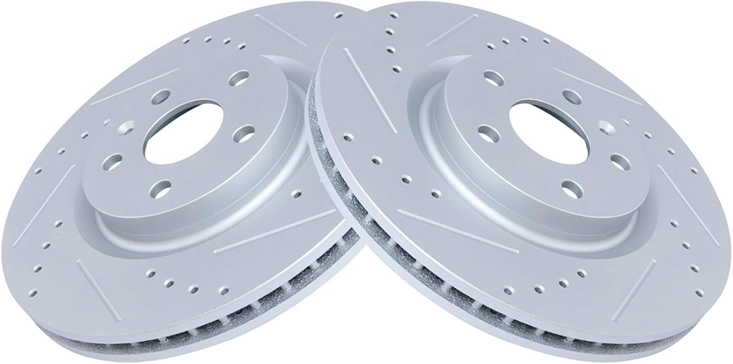 Premium G-Coated Front Brake Rotors Set for Buick Regal & More