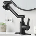 Black Bathroom Faucets 1080 Rotatable Matte Black Sink Faucet