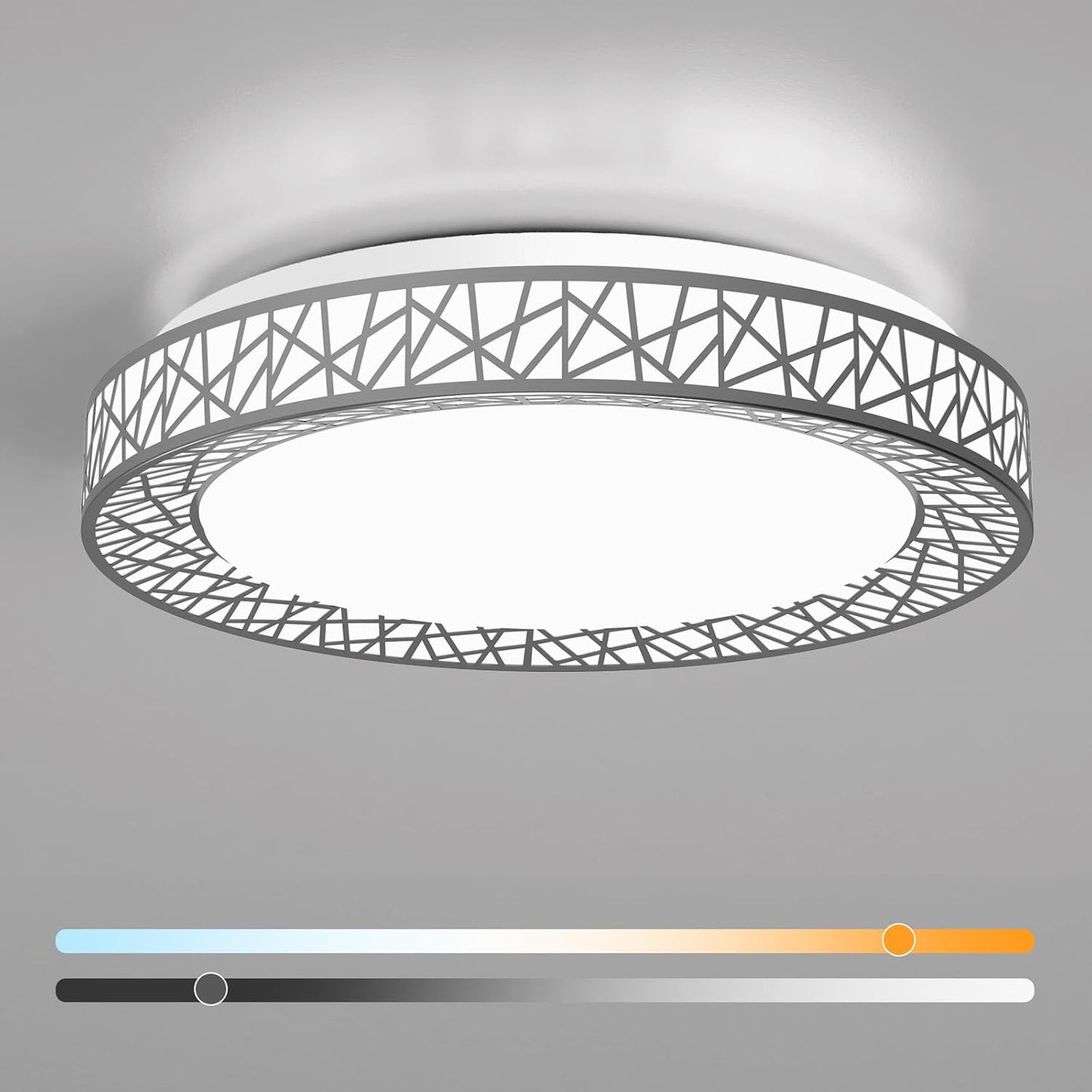 18 Inch Flush Mount Ceiling Light with Adjustable Color Options