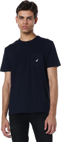 Nautica Men's Solid Crew Neck Short-Sleeve Pocket T-Shirt - Everyday