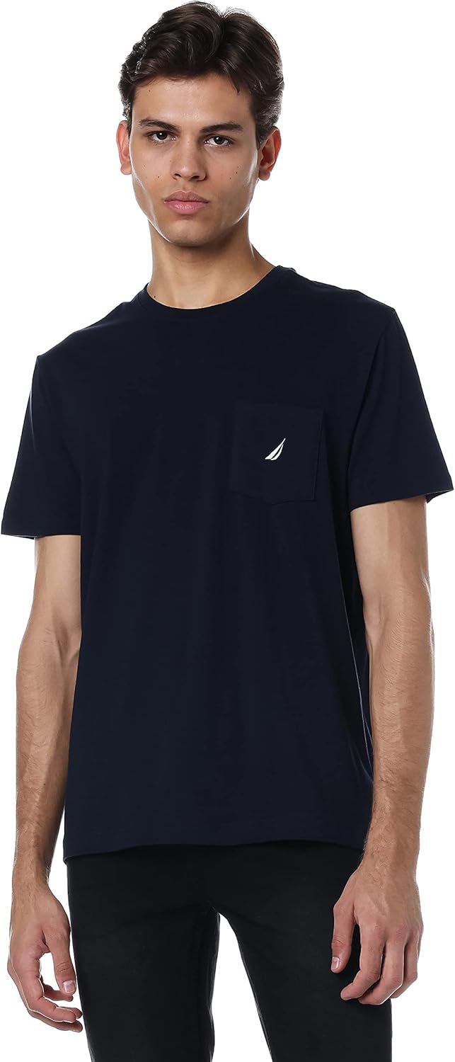 Nautica Men's Solid Crew Neck Short-Sleeve Pocket T-Shirt Review