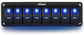 Nilight 8 Gang Aluminum Rocker Switch Panel for Automotive Use