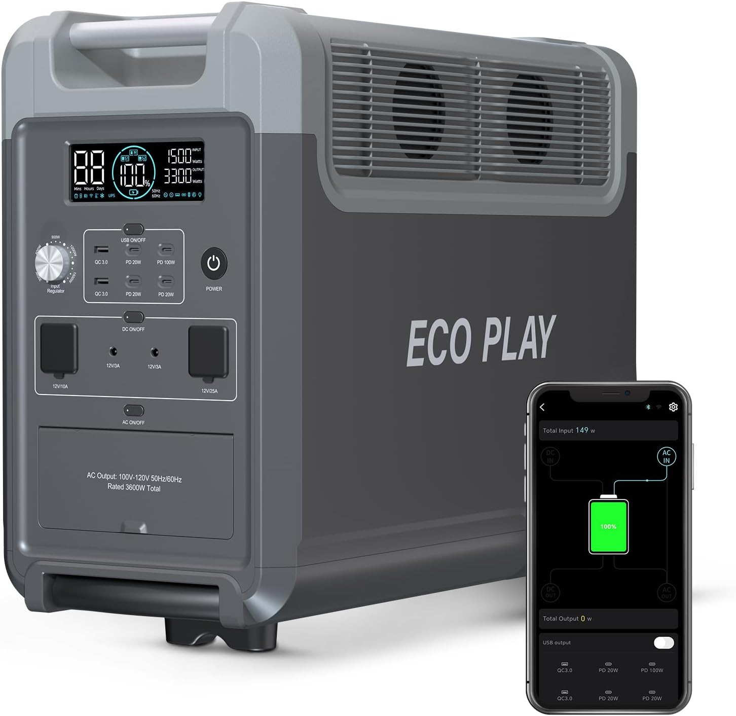Ultimate Eco-Friendly Power Hub: Portable Solar Generator