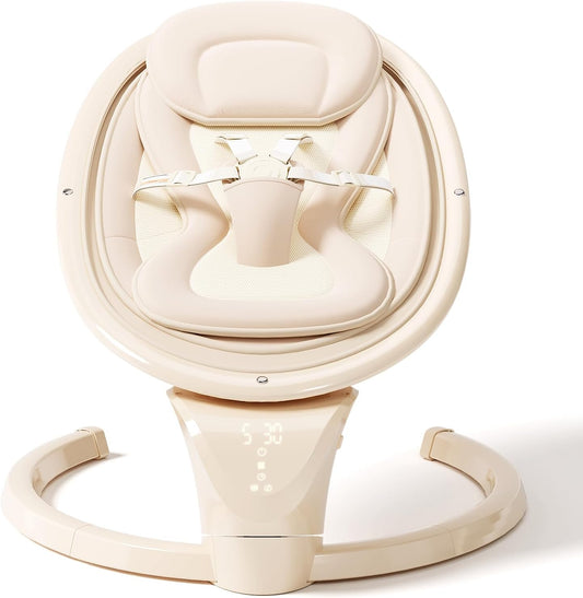 Portable Electric Baby Swing: Remote Control, 5-Speeds, 10 Lullabies