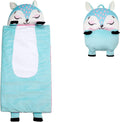 Toddler Sleeping Bag Nap Mat with Pillow for Ages 3+ - Cute Character