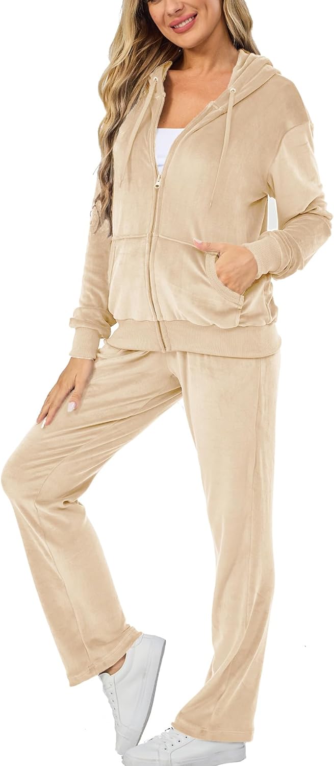 Velour Track Suits for Women Set - Cozy and Stylish Sweatsuits